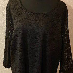 Lace Bell Sleeved Top 3/4 sleeve
